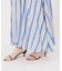 《WEB限定追加》ne Quittez pas Cotton Voile Stripe Waist Gather Dress