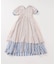 《WEB限定追加》ne Quittez pas Cotton Voile Stripe Waist Gather Dress