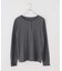 リネン混ヘンリーネックTシャツ