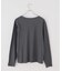 リネン混ヘンリーネックTシャツ