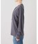 リネン混ヘンリーネックTシャツ