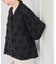 crinkle crinkle crinkle dot 3D embroidery open collar shirt