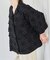 crinkle crinkle crinkle dot 3D embroidery open collar shirt
