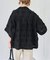 crinkle crinkle crinkle dot 3D embroidery open collar shirt