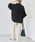 crinkle crinkle crinkle dot 3D embroidery open collar shirt