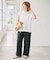 crinkle crinkle crinkle dot 3D rayon shuntang easy pants