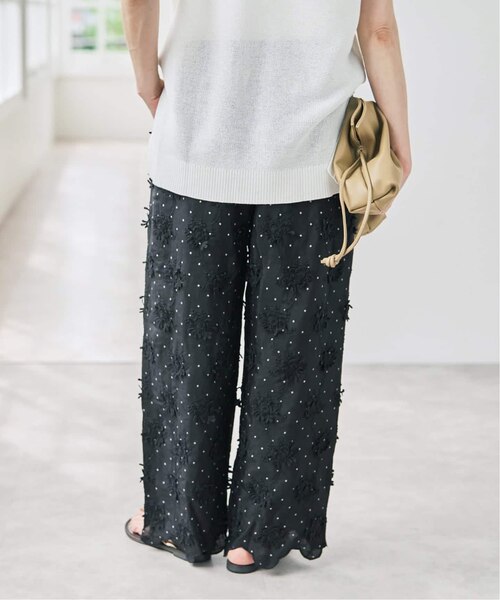 crinkle crinkle crinkle dot 3D rayon shuntang easy pants｜スピック