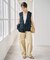 《別注》crinkle crinkle crinkle Frill rayon shantung vest*