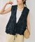 《別注》crinkle crinkle crinkle Frill rayon shantung vest*