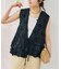 《別注》crinkle crinkle crinkle Frill rayon shantung vest*