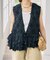 《別注》crinkle crinkle crinkle Frill rayon shantung vest*