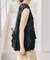 《別注》crinkle crinkle crinkle Frill rayon shantung vest*