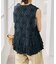 《別注》crinkle crinkle crinkle Frill rayon shantung vest*