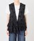 《別注》crinkle crinkle crinkle Frill rayon shantung vest*