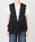 《別注》crinkle crinkle crinkle Frill rayon shantung vest*