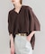 シルキーシフォンギャザーブラウス