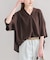 シルキーシフォンギャザーブラウス