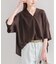 シルキーシフォンギャザーブラウス