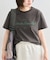 ロゴプリントハーフスリーブTシャツ