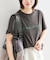 ロゴプリントハーフスリーブTシャツ
