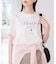 ロゴプリントハーフスリーブTシャツ