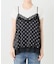 《セットアップ可》レースドッキングドットサテンキャミ