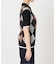 衿つきハーフスリーブニット