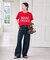 TRICOMER /トリコメル FRENCH LOGO TEE