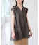 Vネックチュニックワンピース