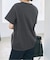 スウェードプリントロゴTシャツ