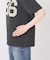 スウェードプリントロゴTシャツ