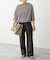 ボートネックロングスリーブTシャツ