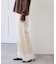 レースヘムルーズストレートパンツ