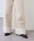レースヘムルーズストレートパンツ