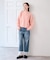 レースヘムルーズストレートパンツ
