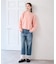 レースヘムルーズストレートパンツ
