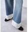 レースヘムルーズストレートパンツ