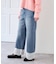 レースヘムルーズストレートパンツ