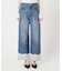 レースヘムルーズストレートパンツ