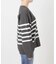 《WEB限定カラー有り》ボーダーVネックニットプルオーバー
