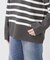 《WEB限定カラー有り》ボーダーVネックニットプルオーバー