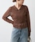 kiehtova /キエトヴァ LAYERED SHEER CROSS CARDIGAN カーディガン
