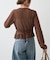 kiehtova /キエトヴァ LAYERED SHEER CROSS CARDIGAN カーディガン