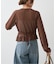 kiehtova /キエトヴァ LAYERED SHEER CROSS CARDIGAN カーディガン