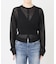 kiehtova /キエトヴァ LAYERED SHEER CROSS CARDIGAN カーディガン