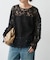 《セットアップ可》brushed lace ブラウス