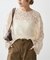 《セットアップ可》brushed lace ブラウス