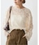 《セットアップ可》brushed lace ブラウス