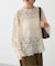 《セットアップ可》brushed lace ブラウス