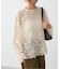《セットアップ可》brushed lace ブラウス